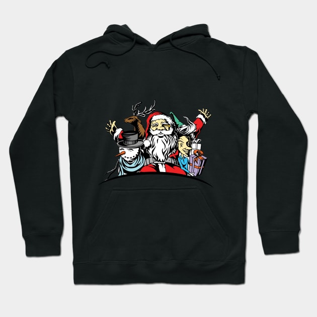 Merry Christmas Hoodie by Whatastory